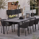 Outdoor dining set 7440RODG_3 on patio.