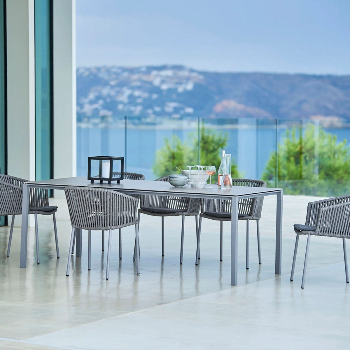 Outdoor dining set with rope chairs, 7440ROG_2