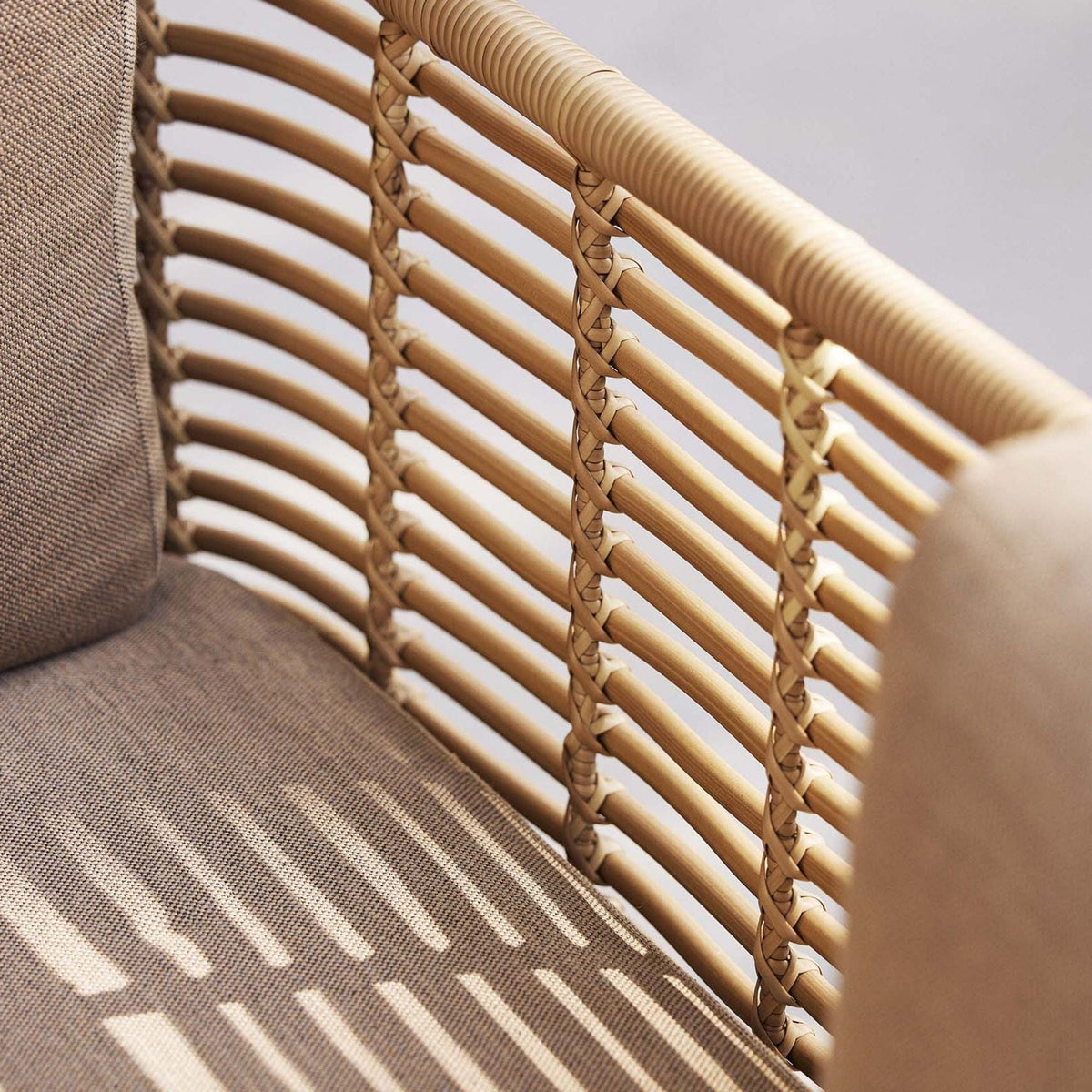 UAITT chair detail, close-up of woven rattan back