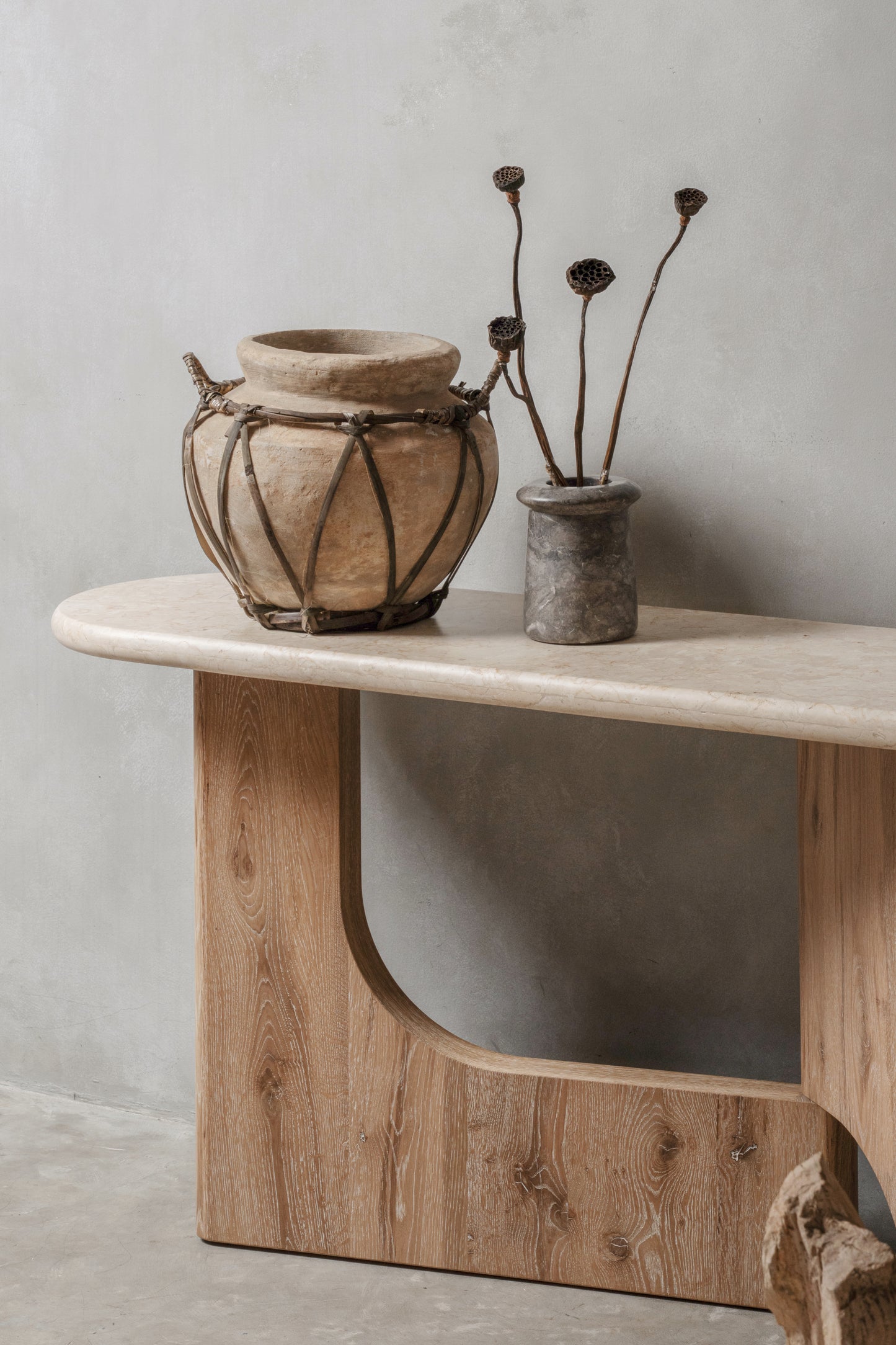 Floema Console Table - Marble Top