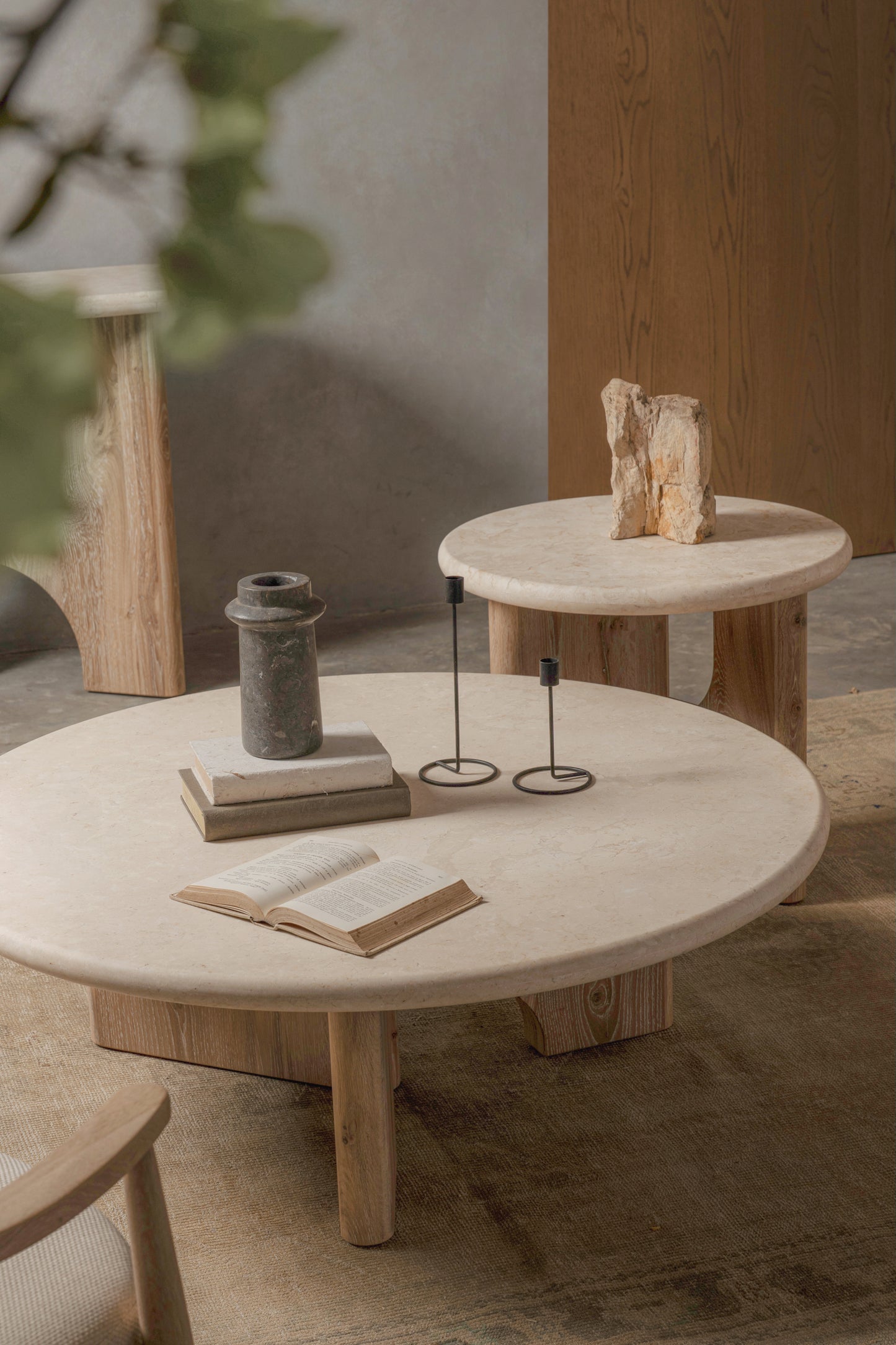 Floema End Table - Marble Top