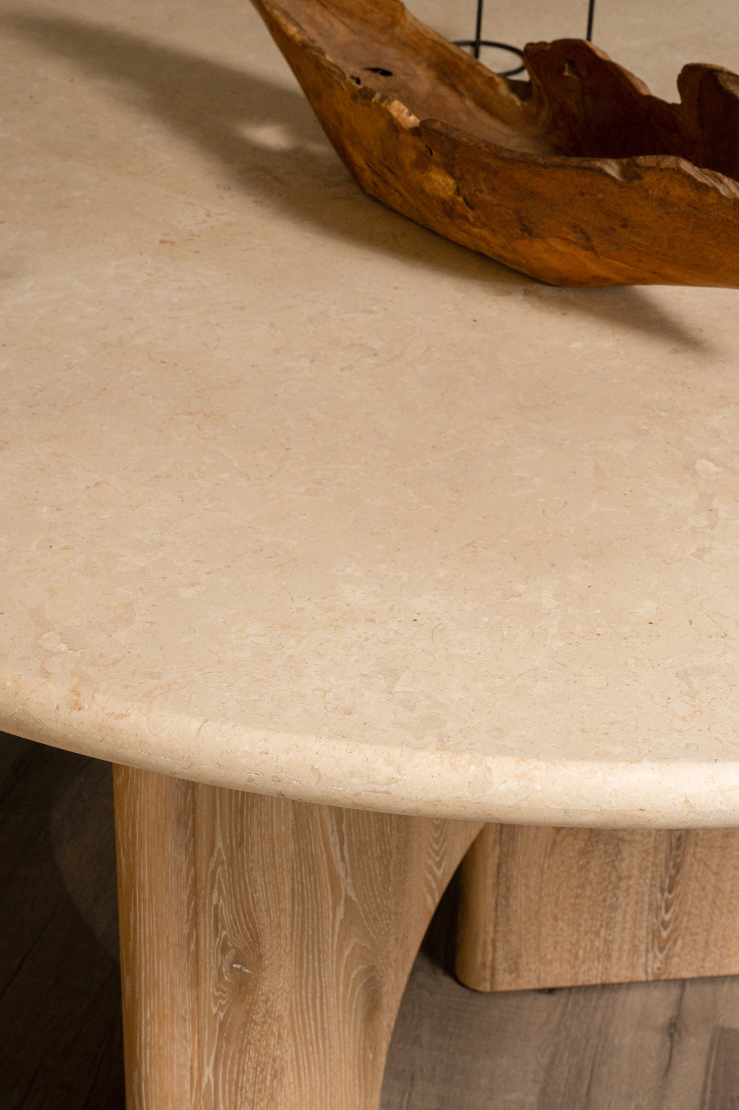 Floema Round Dining Table - Marble Top