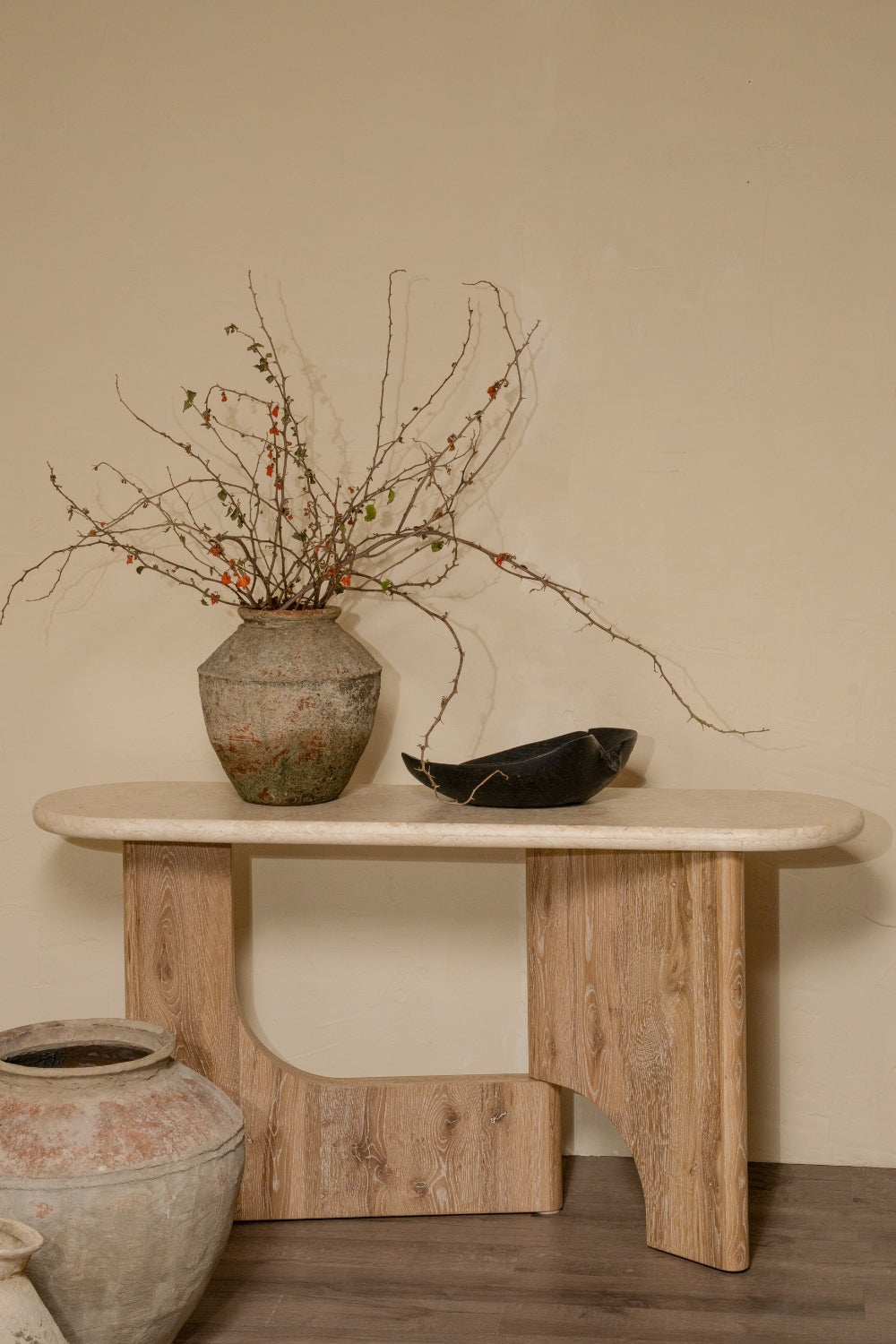 Floema Console Table - Marble Top