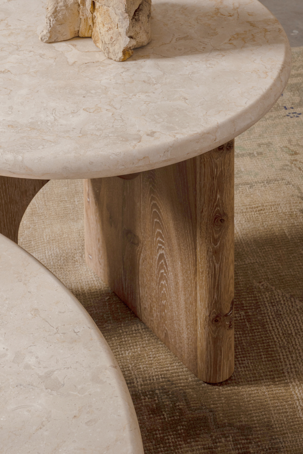 Floema Side Table - Marble Top