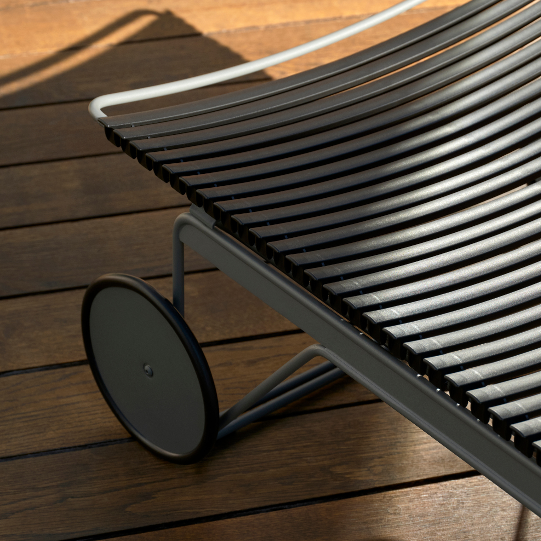 CLICK Adjustable chaise longue - Black