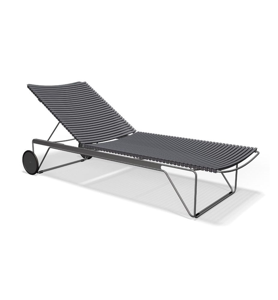 CLICK Adjustable chaise lounge - Dark Grey