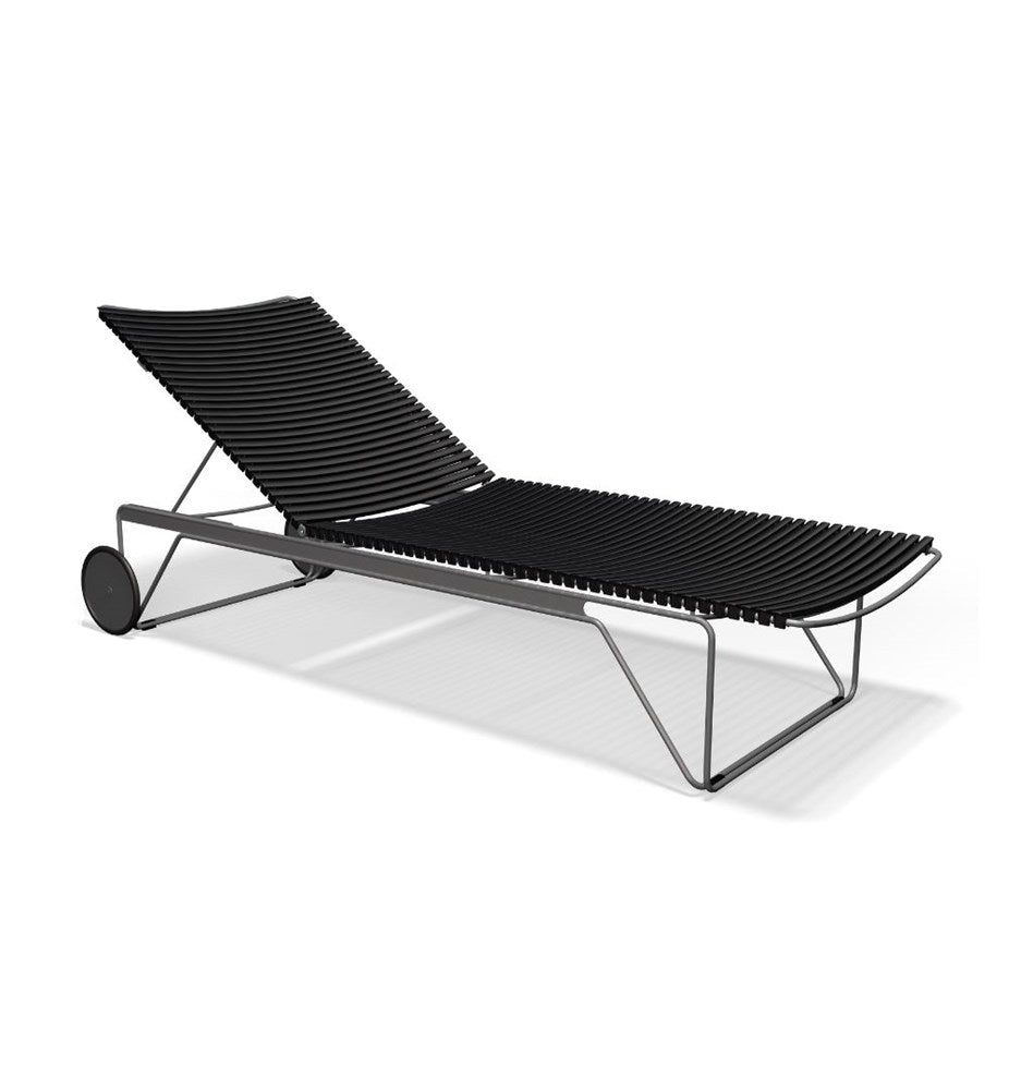 CLICK Adjustable chaise longue - Black