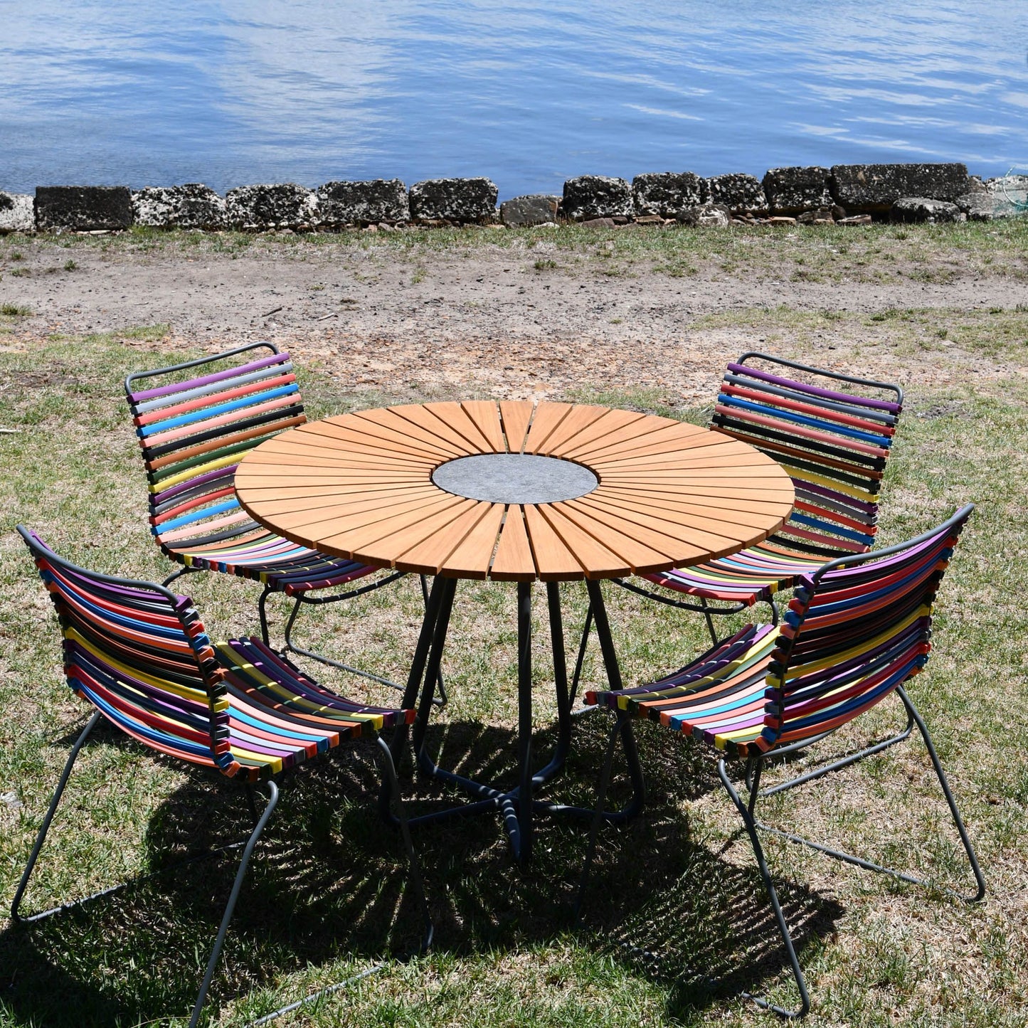 4 Seater Click & Circle Outdoor Dining Set - Dynamic Multi