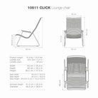 CLICK Lounge chair dimensions and specifications