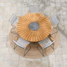 White outdoor dining set