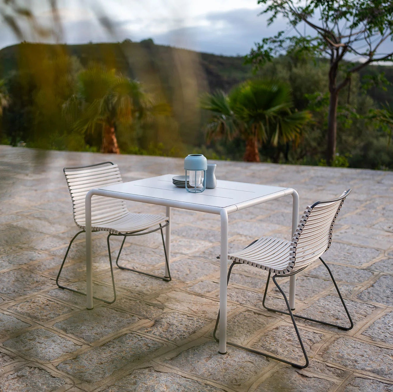 Click Dining Chair (No Arms) - Muted White