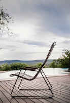 CLICK lounge black HOUE 398-1SB chair on deck