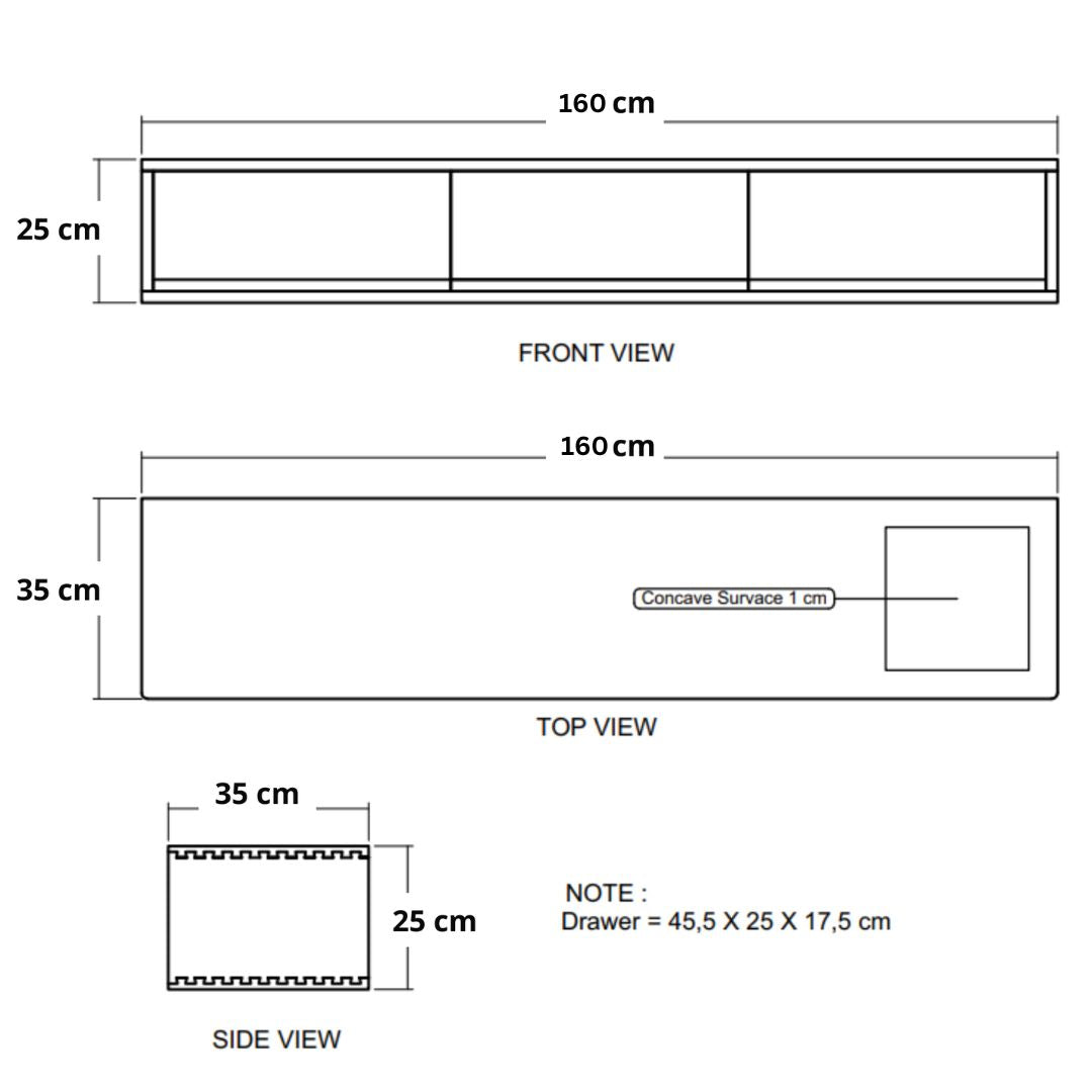 Circa Floating Cabinet Module 6  - European Oak