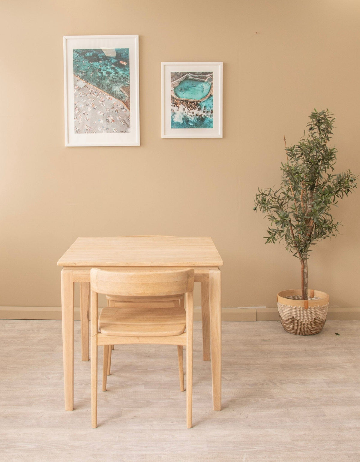 Dining table and chair with framed art, DSC_3251