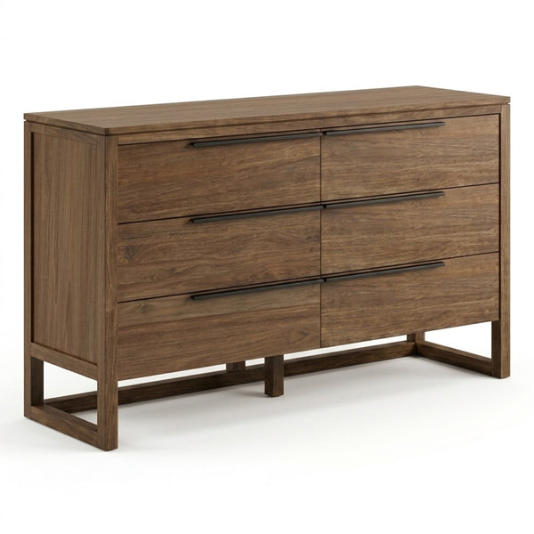 Larik 6 Drawer Chest - FSC Recycled Teak
