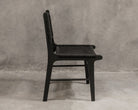 Black woven chair profile