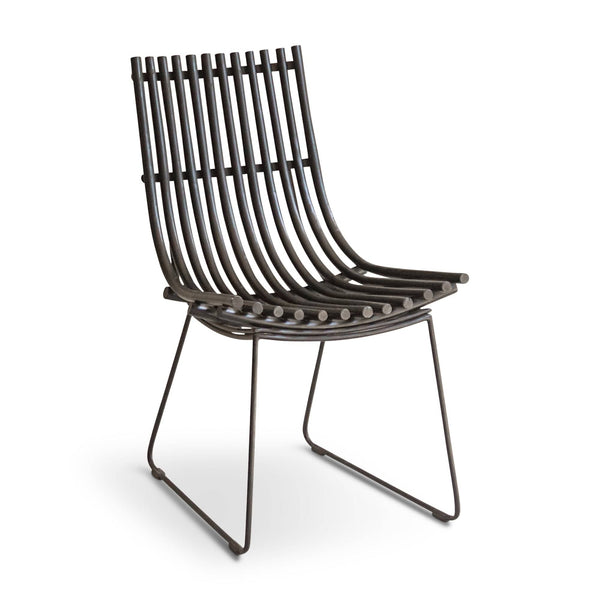 ELE105 Chair - Modern metal slat design