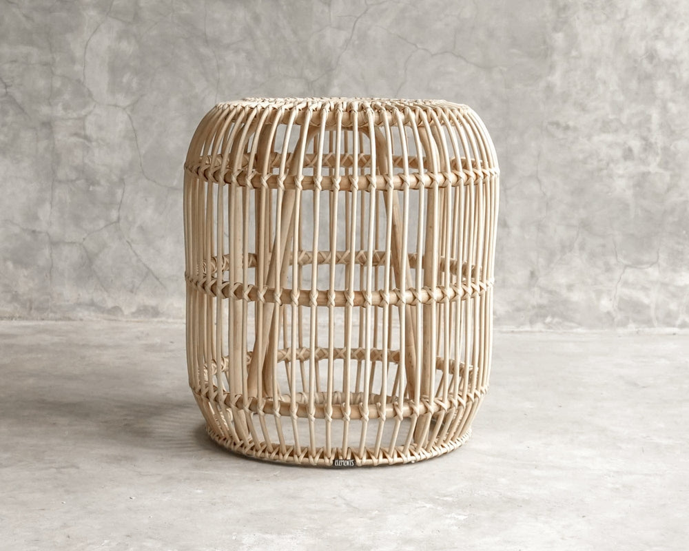 ELE116_2 Woven Rattan Side Table