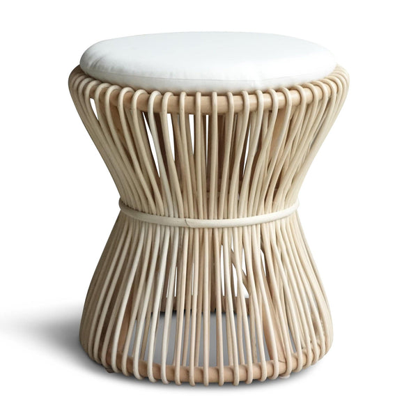 ELE117 stool with white cushion