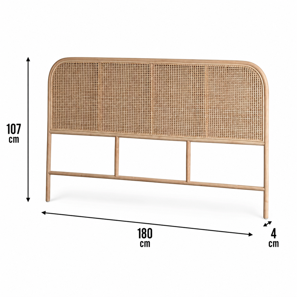 Size chart of Mirage King Headboard
