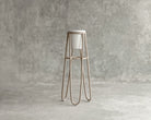 Modern planter stand with white pot