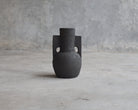 Black ceramic vase ELE132