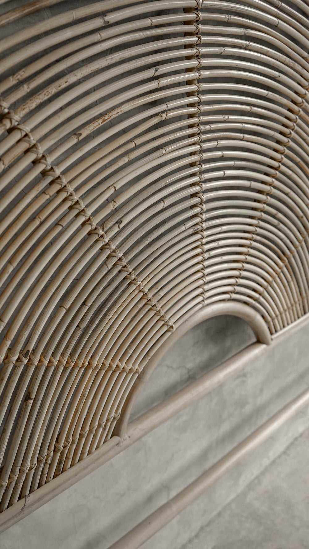 ELE146-1 rattan headboard detail