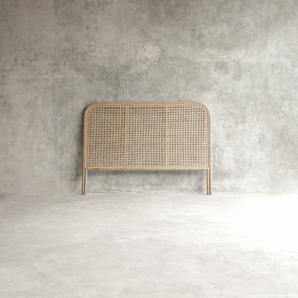 ELE149-3 Woven Headboard on Concrete Wall