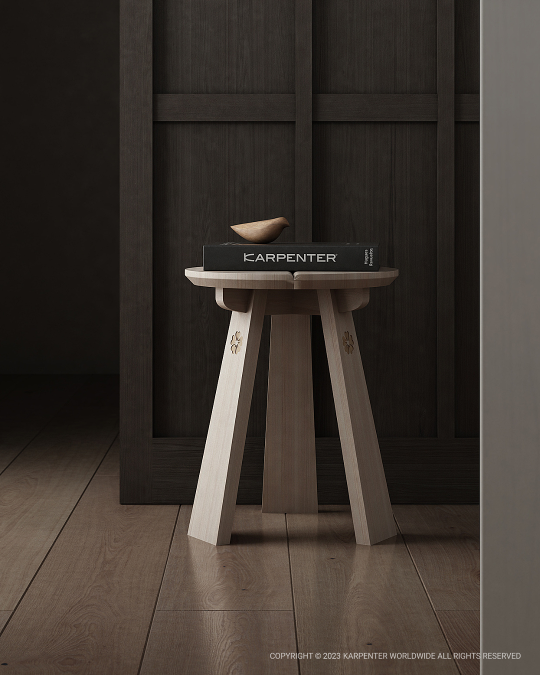 East Rectangle Stool - European Oak