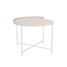 White metal Edge Tray Table