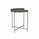 Olive green small tray table