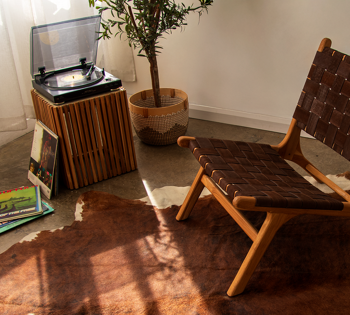 Slats Square Side Table