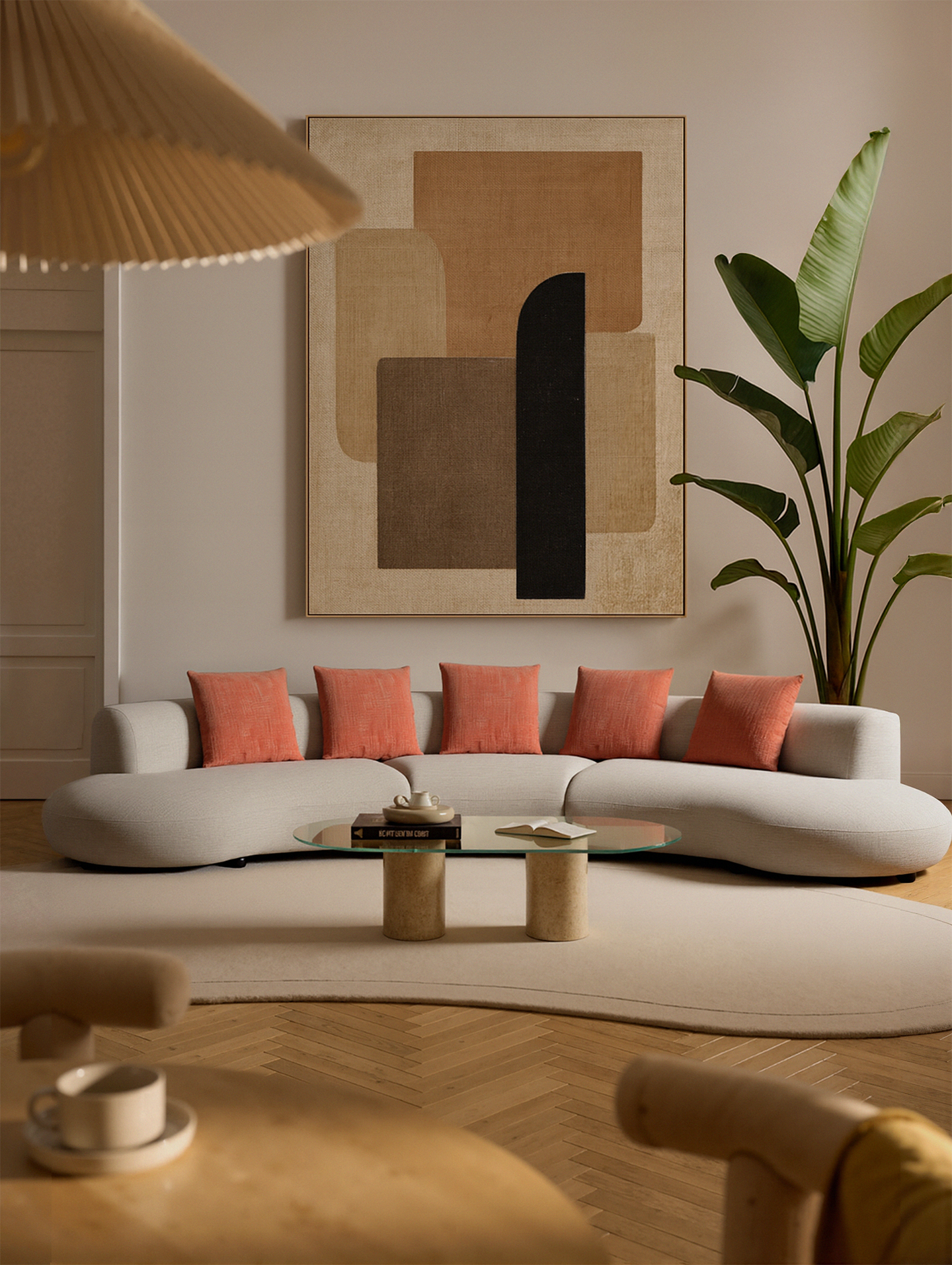 Eva 5 Seater Curved Lounge
