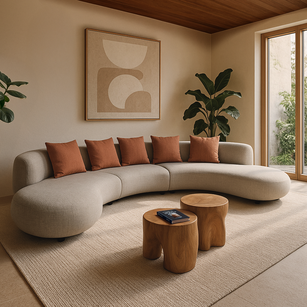 Eva 5 Seater Curved Lounge