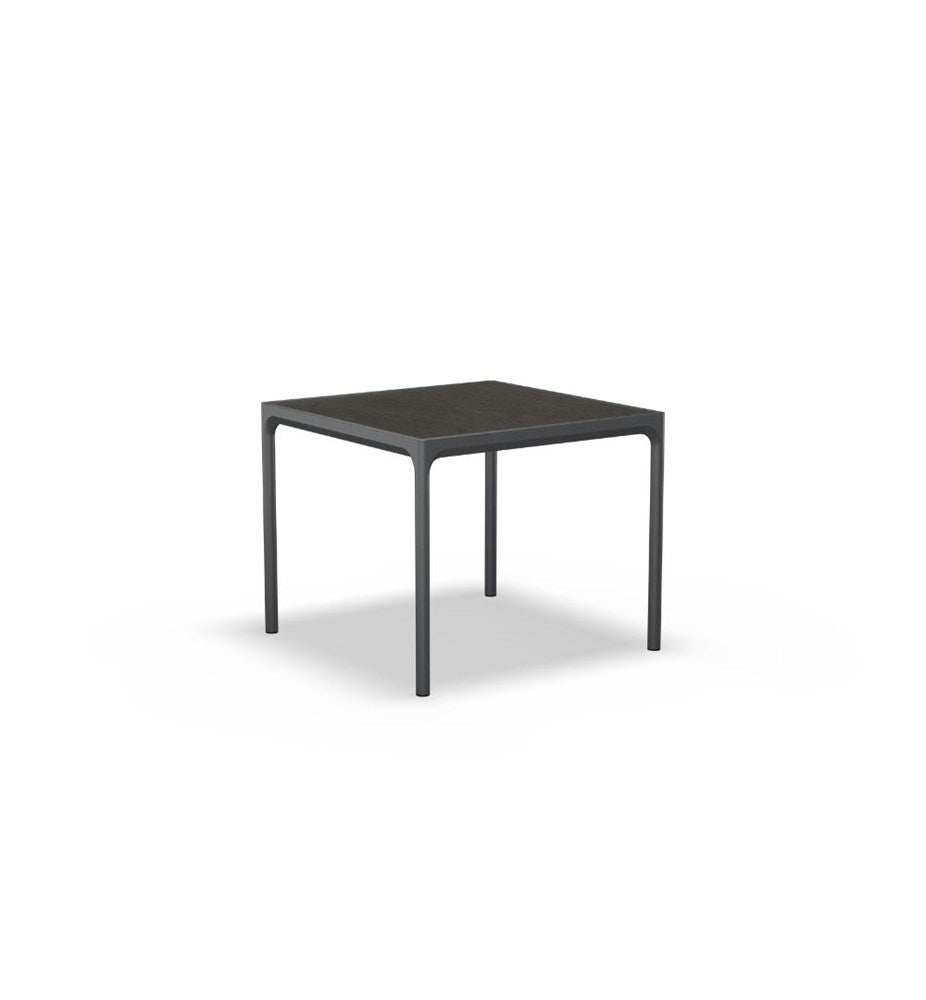 FOUR Ceramic table, 90x90 cm - Anthracite
