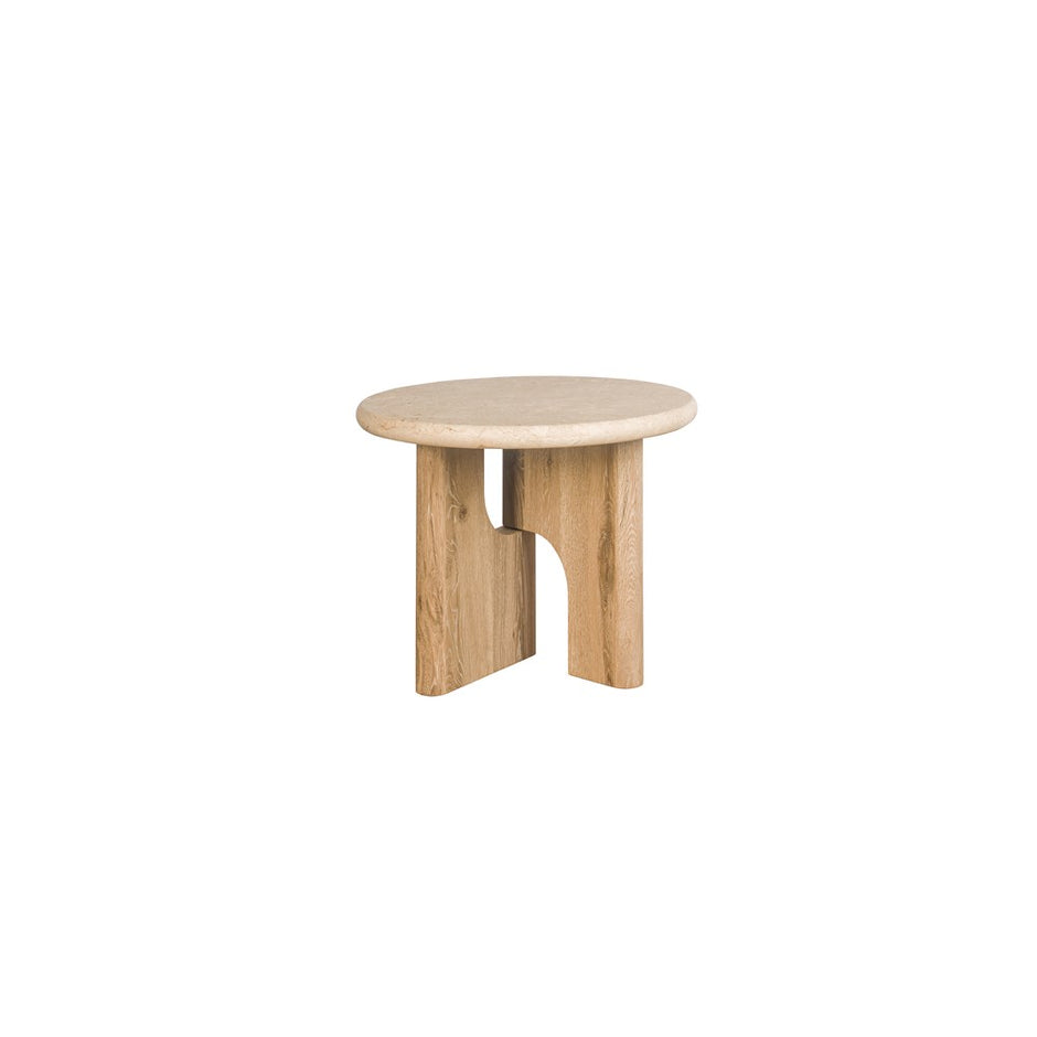 Floema End Table - Marble Top
