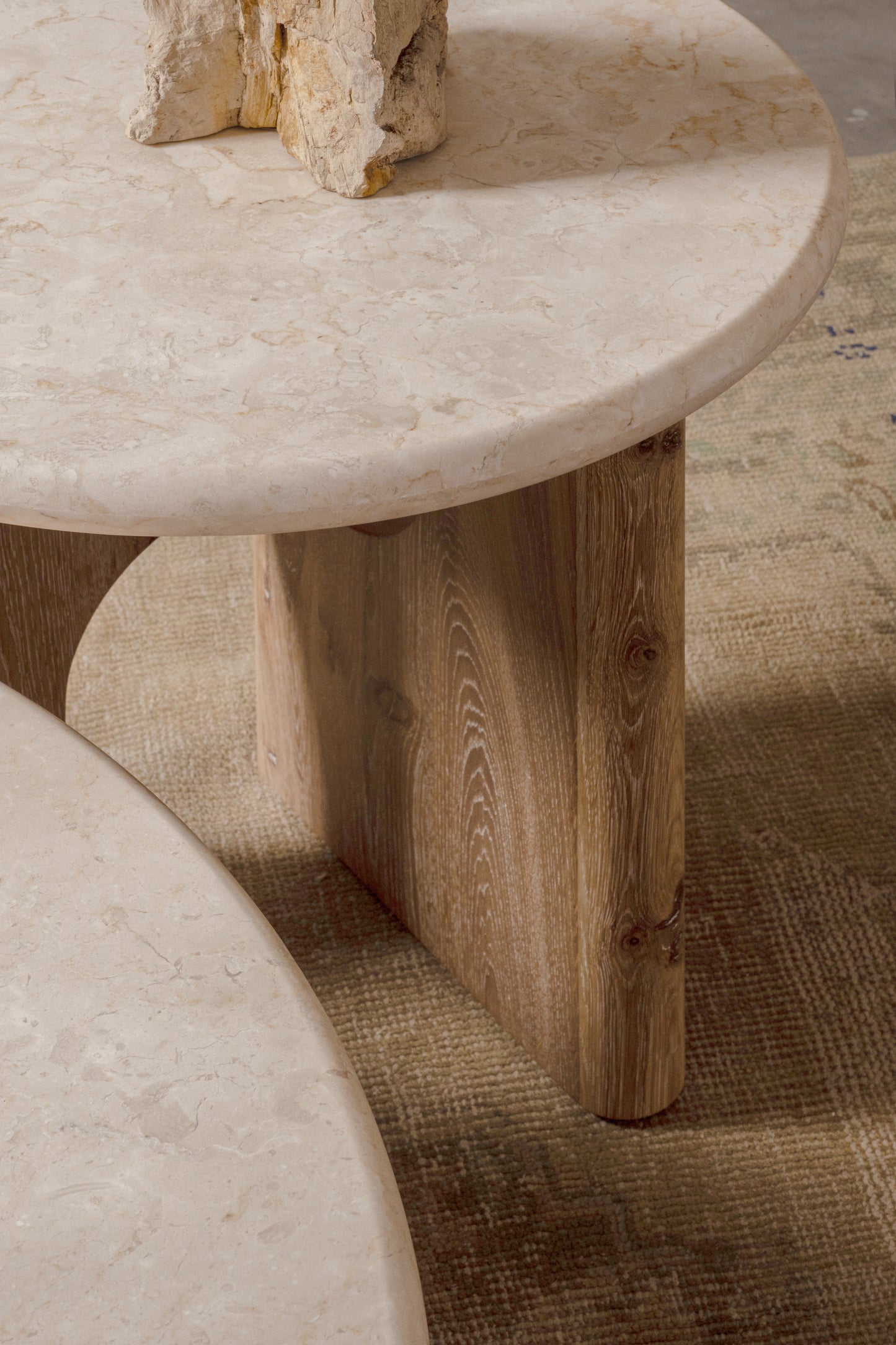 Floema End Table - Marble Top