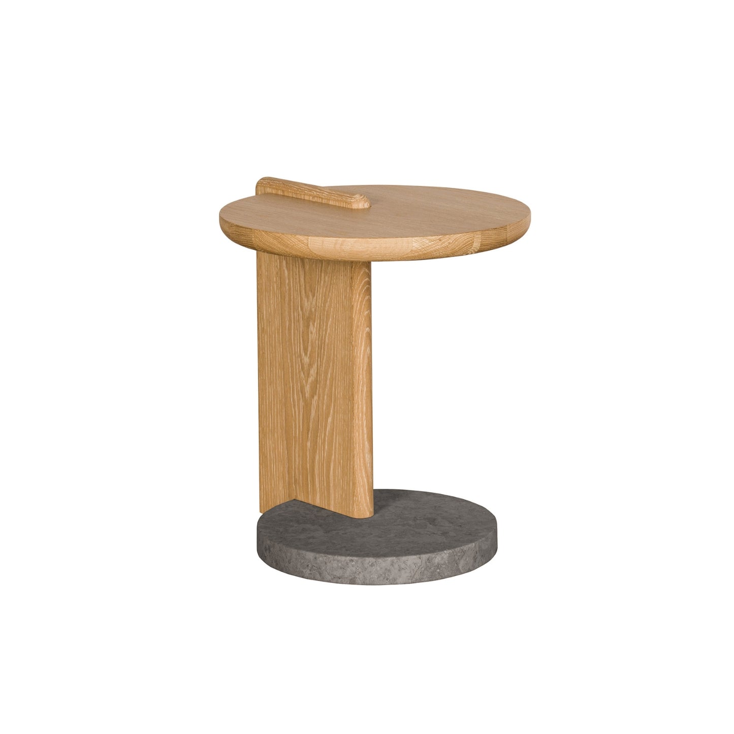 Leo End Table - Natural - Grey Marble