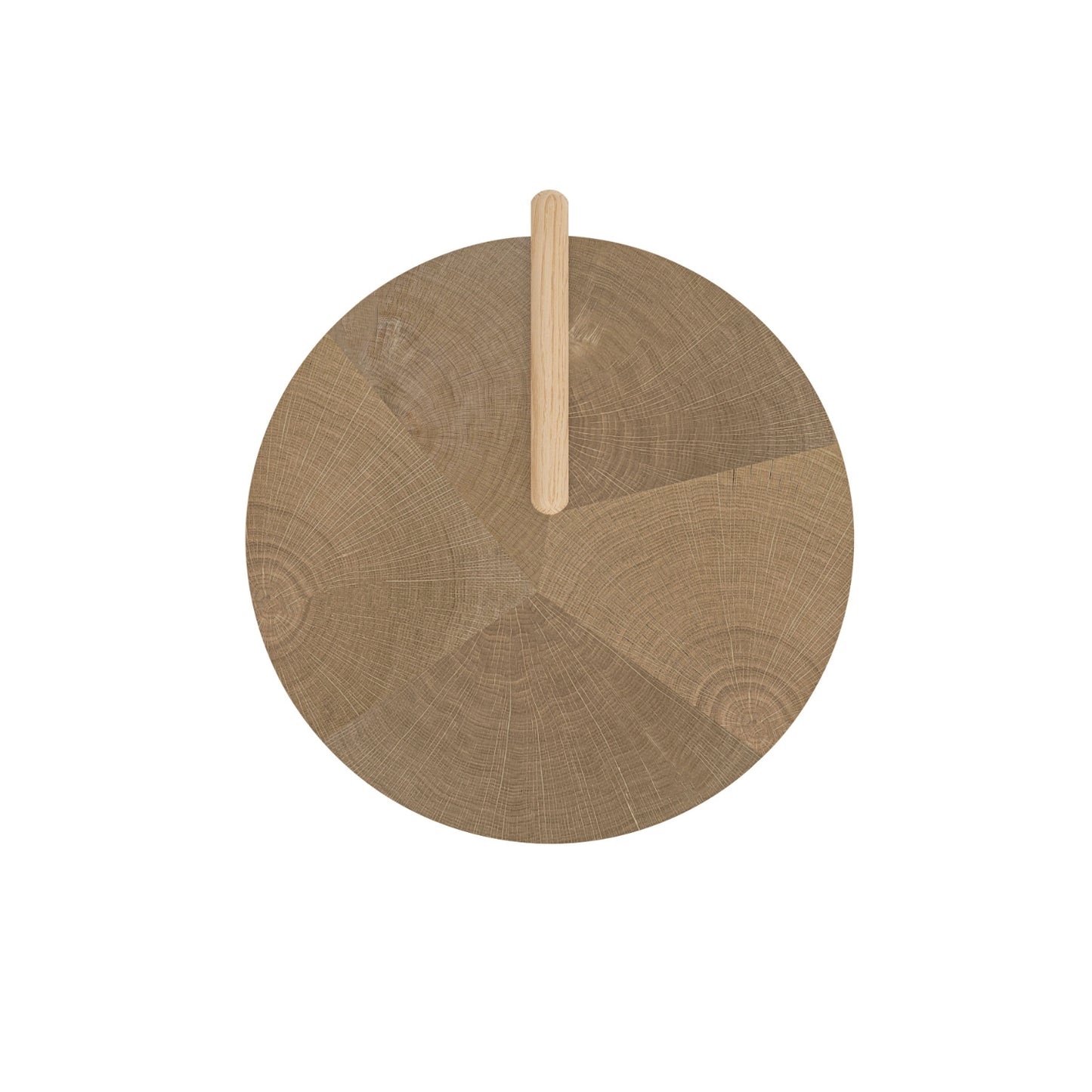 Leo Small Coffee Table - Oak End Grain - Grey Marble