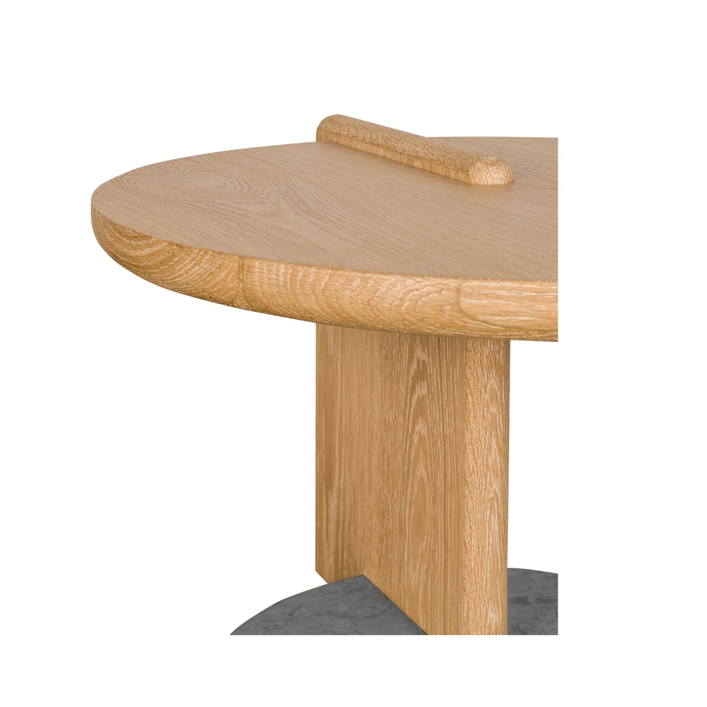 Leo Small Coffee Table - Natural - Grey Marble