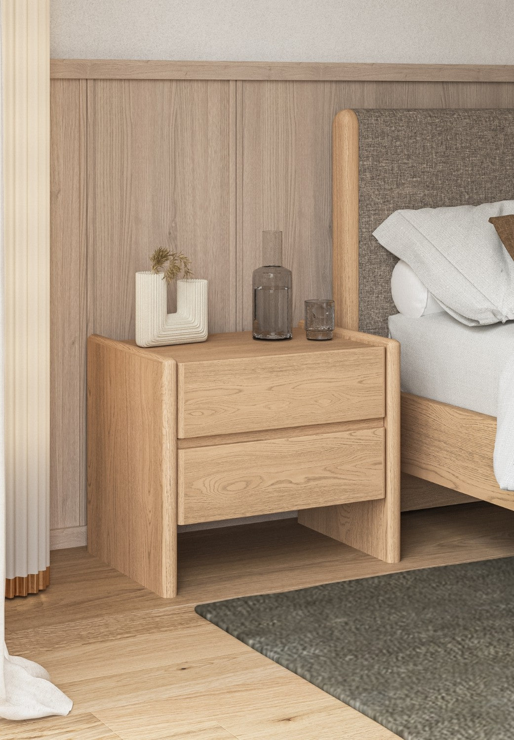 Loleta Nightstand 2 drawer