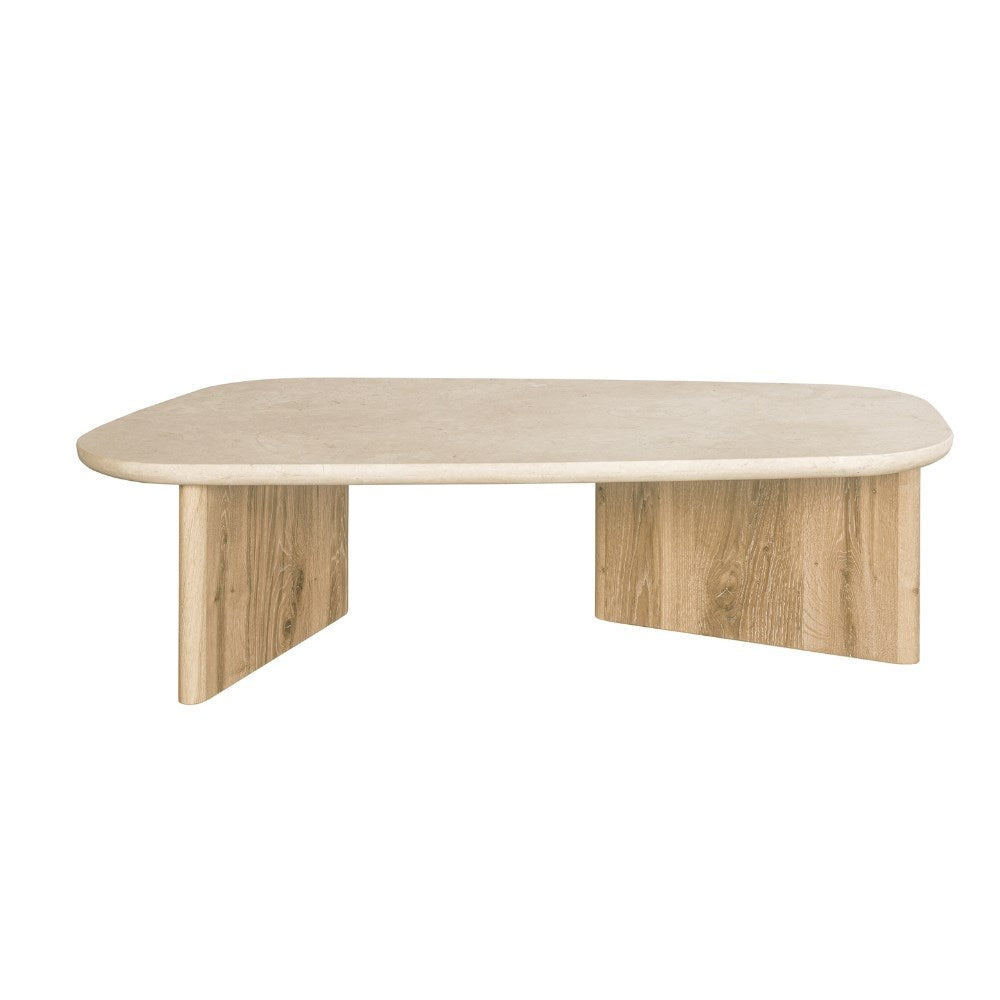 Montaro Coffee Table with Marble Top - Natural