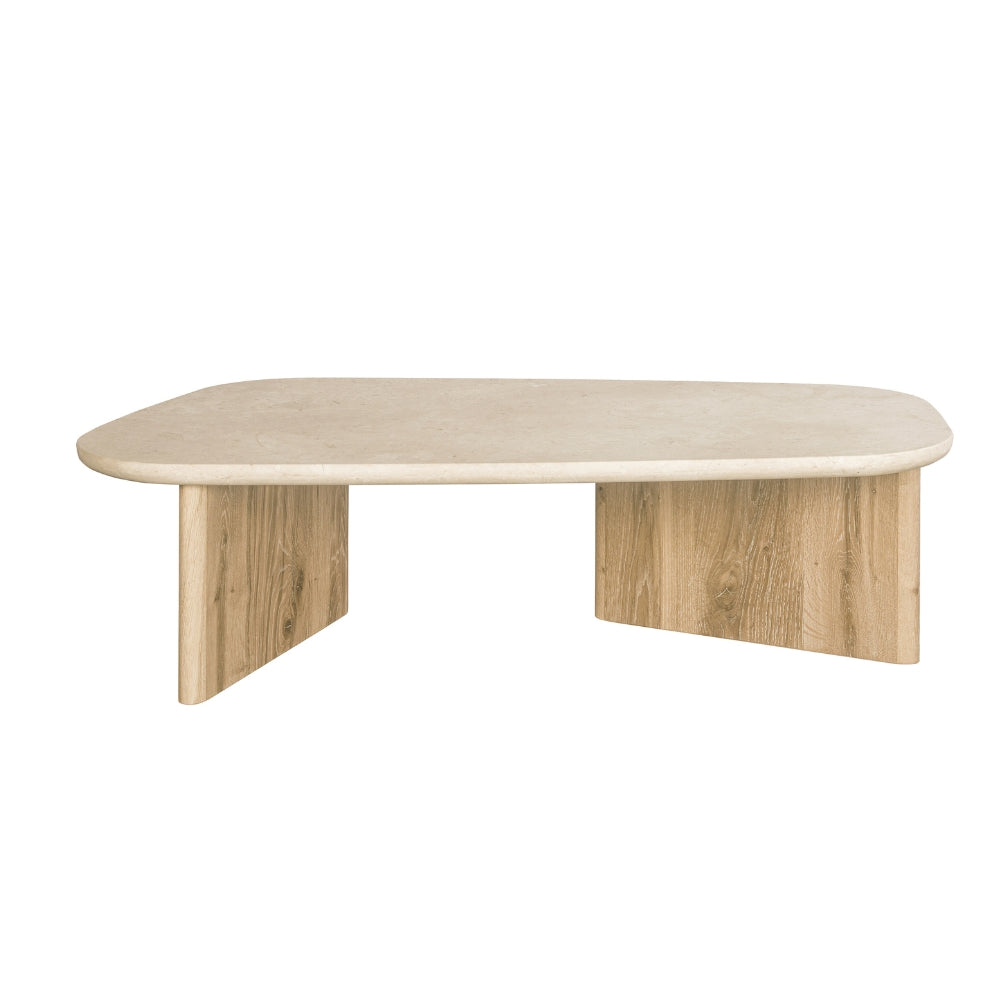 Montaro Coffee Table with Marble Top - Natural