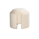 Cream Sherpa Ottoman