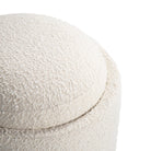 JSO001BW_2 white textured ottoman detail