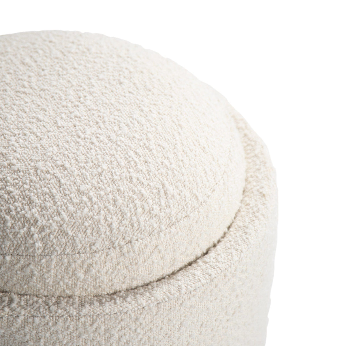 JSO001BW_2 white textured ottoman detail