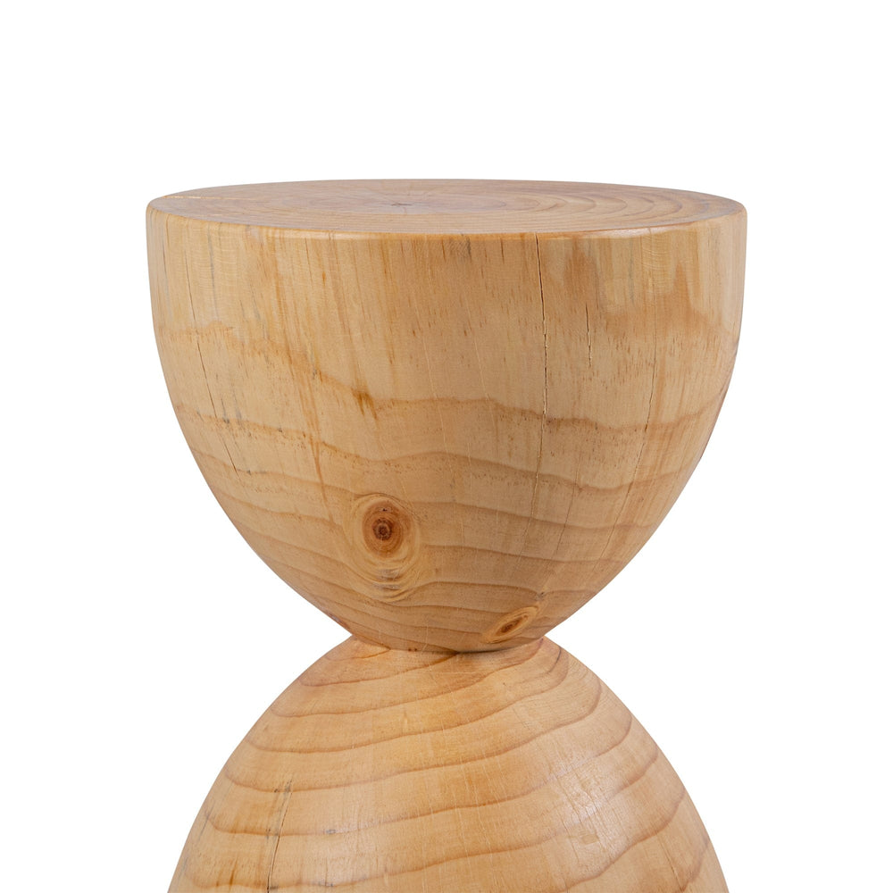 JT2001P__8 Wooden stool, hourglass design