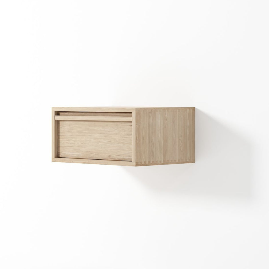 Aequilibris Floating Cabinet with Drawer - European Oak