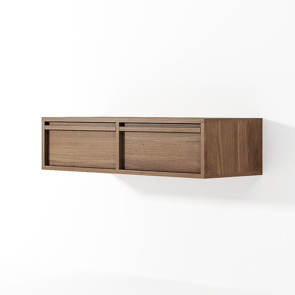 Aequilibris Floating Cabinet with 2 Drawers - FSC Teak