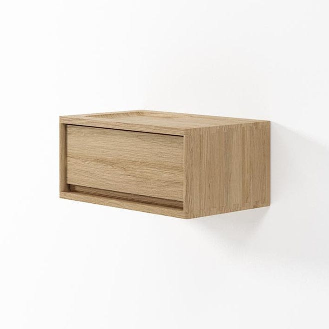 Hanging / Floating cabinet with drawer in European Oak Timber
